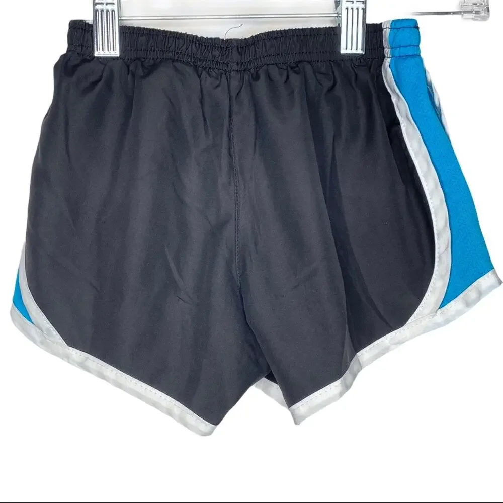 Girls Justice Athletic Black Blue Gym Running Shorts Size 7